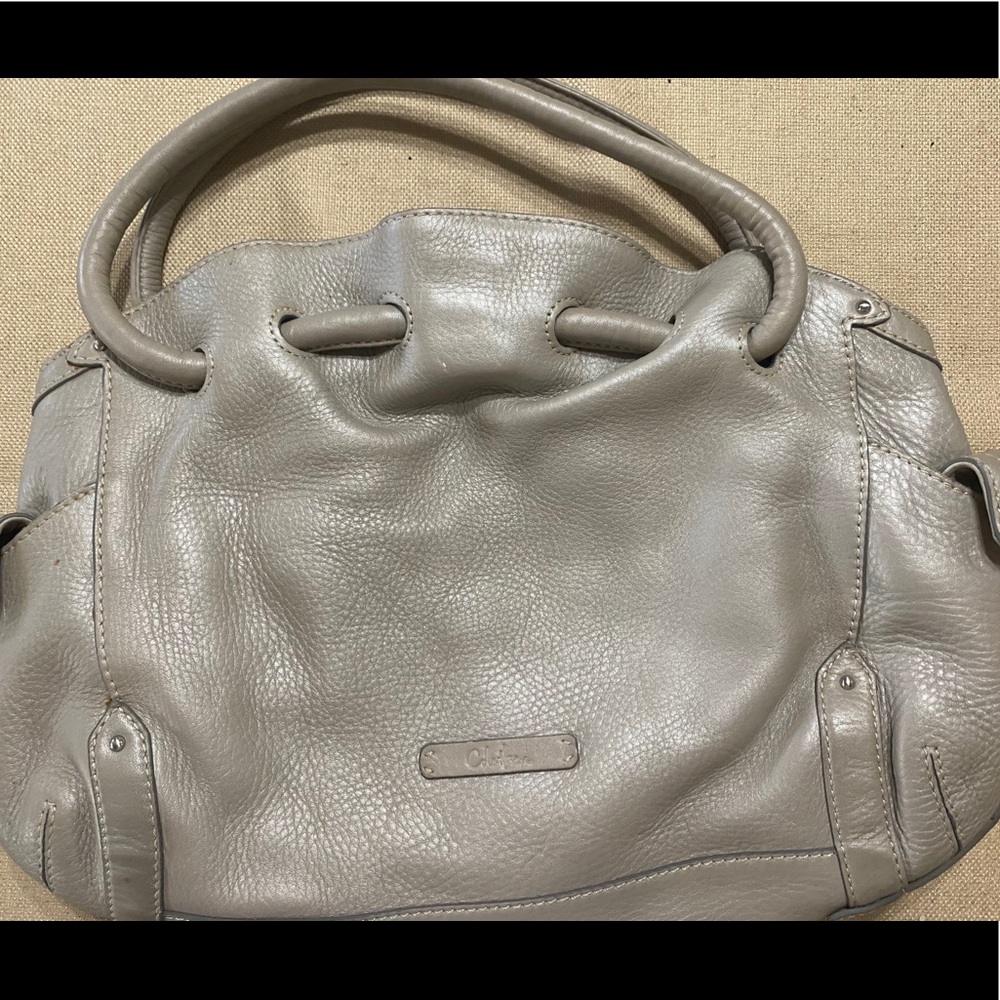 Cole Haan Leather Grey Shoulder Bag